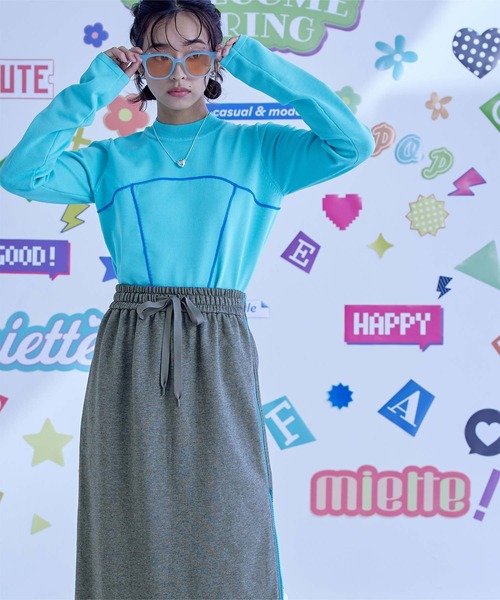 「miette」 スカート FREE ブラック レディース_画像3