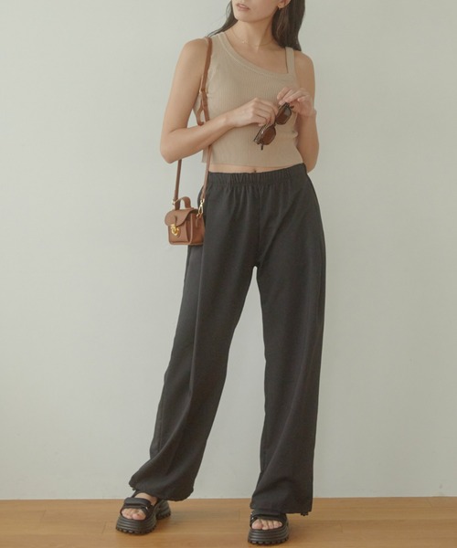 「ACYM」 ノースリーブニット FREE ブラック レディース_画像9