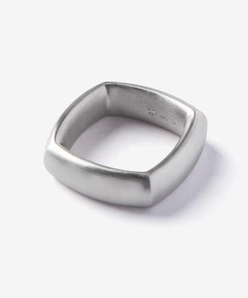 【タイムセール】トムウッド シルバーリング スクエア型 TOM WOOD（トムウッド） 指輪 リング TOM WOOD Frame Ring Satin