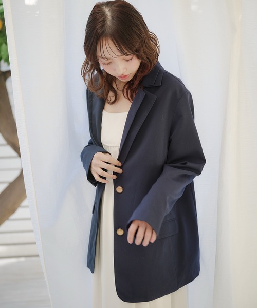 fupel ジャケット テーラードジャケット double collar tailored