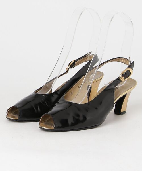Saint Laurent ブラック サンダルヒール Yves Saint Laurent（イヴ・サンローラン） ヒールサンダル 35.5