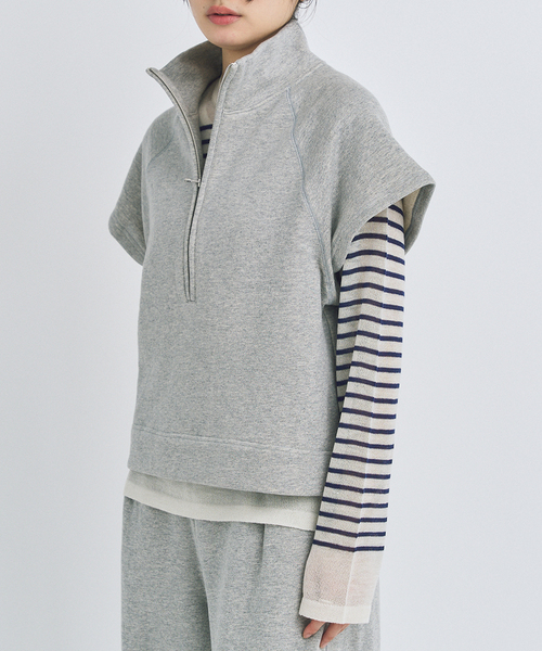 トレーナー スウェット SWEAT ZIP H/S / スウェットジップハーフ レディース_5