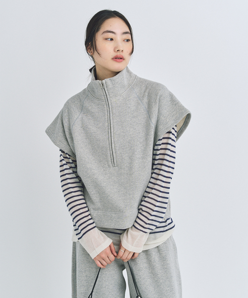 トレーナー スウェット SWEAT ZIP H/S / スウェットジップハーフ レディース_6