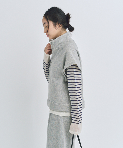 トレーナー スウェット SWEAT ZIP H/S / スウェットジップハーフ レディース_8