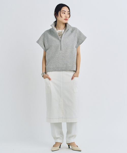 トレーナー スウェット SWEAT ZIP H/S / スウェットジップハーフ レディース_12