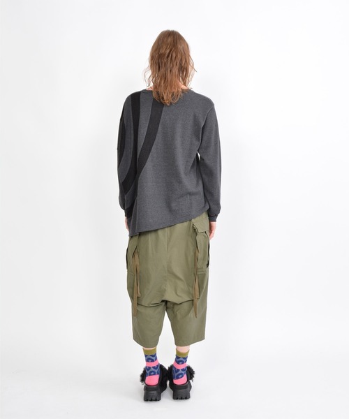 「gomme」 サルエルパンツ MEDIUM カーキ レディースの画像