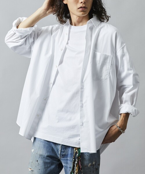 5525GOLF 長袖シャツ 5525Gallery 長袖シャツ M ホワイト メンズ : ZOZOTOWN Yahoo!店