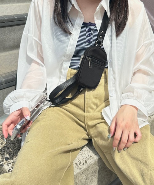 CLEA ショルダーストラップ スマホショルダー ポーチ付きスマホマルチ