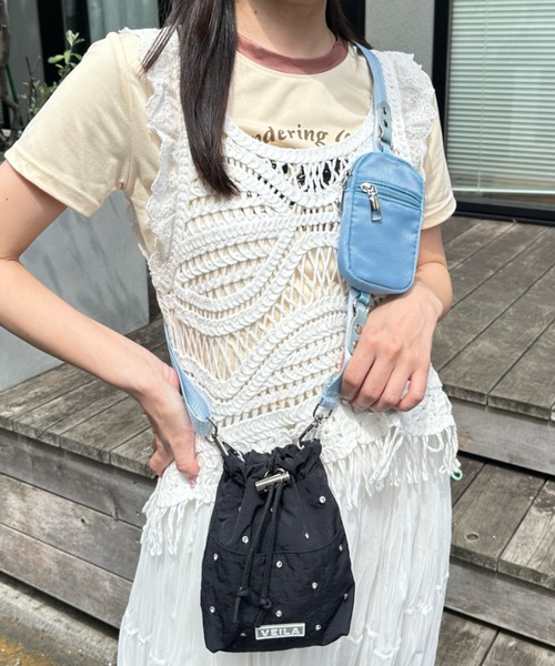 CLEA ショルダーストラップ スマホショルダー ポーチ付きスマホマルチ