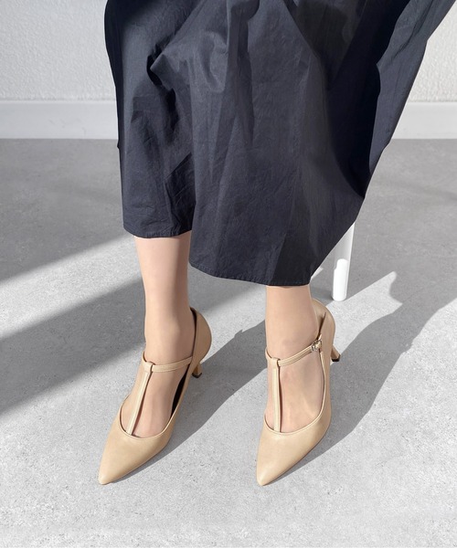 「MAMIAN」 パンプス 23.5cm ブラック レディース_画像7