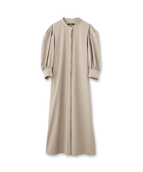 「DRESSTERIOR」 7分袖ワンピース 38 ベージュ レディースの画像