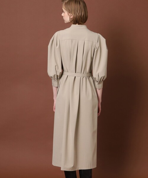 「DRESSTERIOR」 7分袖ワンピース 38 ベージュ レディースの画像