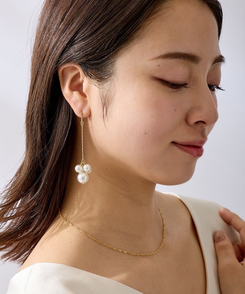 CALIN STANDARD パール アレルギー対応 ピアス 金属アレルギー対応