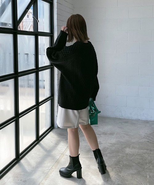 「PAGEBOY」 長袖ニット FREE ターコイズブルー レディース_画像8