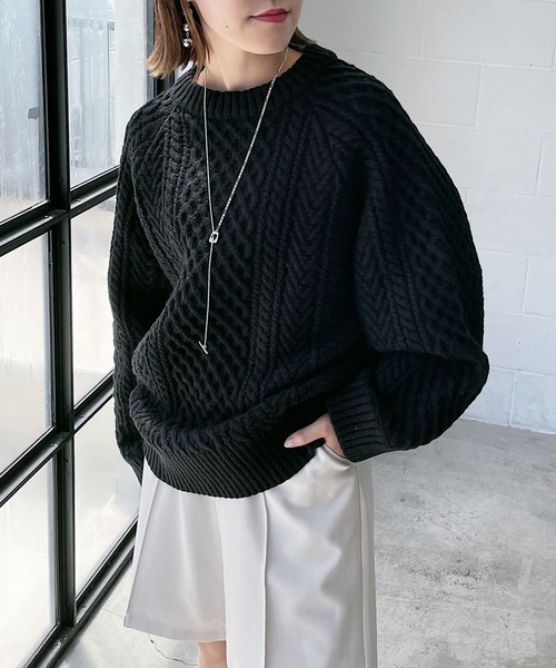 「PAGEBOY」 長袖ニット FREE ターコイズブルー レディース_画像9