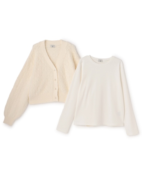 「pom ponette junior」 「KIDS」ニットカーディガン 150-160cm ライトグリーン キッズ_画像3