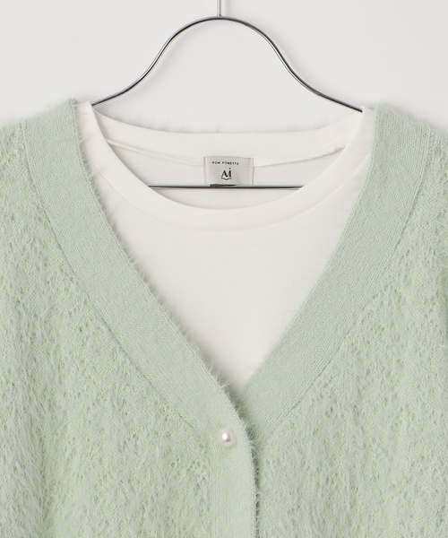 「pom ponette junior」 「KIDS」ニットカーディガン 150-160cm ライトグリーン キッズ_画像5