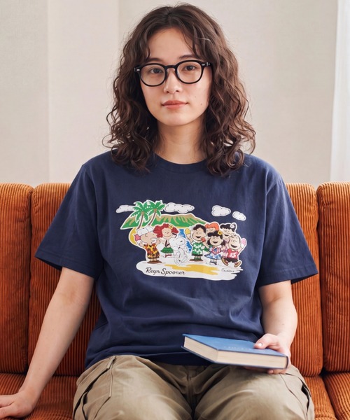 【ピーナッツ】Tシャツ⑩ XLサイズ PEANUTS tシャツ 「T18」「PEANUTS/ピーナッツ」PEANUTS IN HAWAII TEE