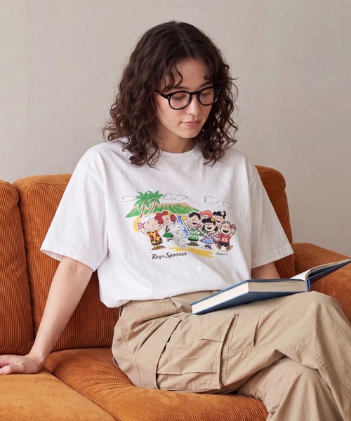 ドゥーズィエムクラス　PEANUTSカットソー PEANUTS tシャツ 「T18」「PEANUTS/ピーナッツ」PEANUTS IN HAWAII TEE