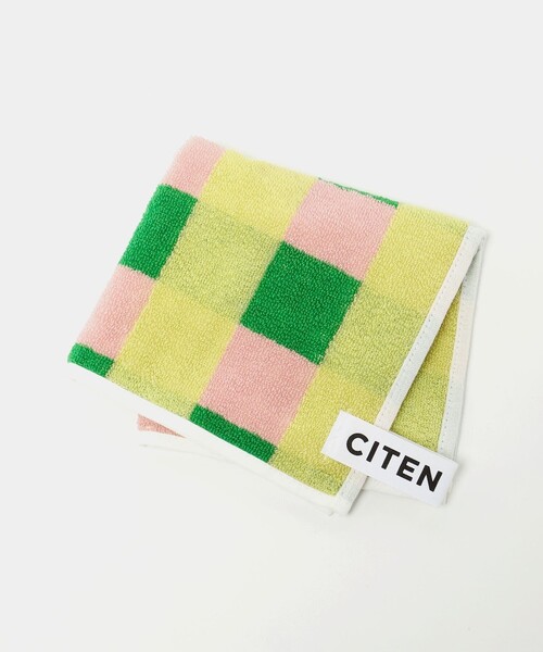CITEN（シテン） ハンカチ 「CITEN」ハンドタオルチェック レディース