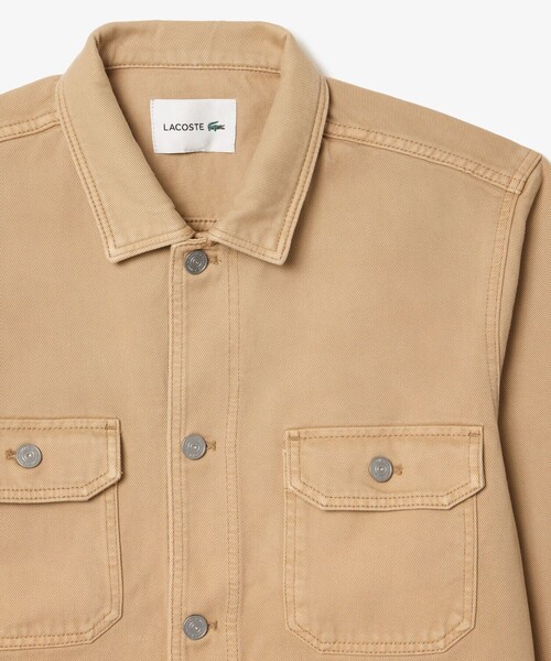 「LACOSTE」 デニムジャケット 40 ブラック メンズ_画像2