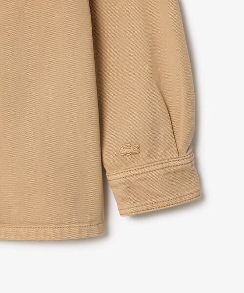 「LACOSTE」 デニムジャケット 40 ブラック メンズ_画像3