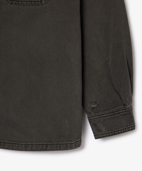 「LACOSTE」 デニムジャケット 40 ブラック メンズ_画像6