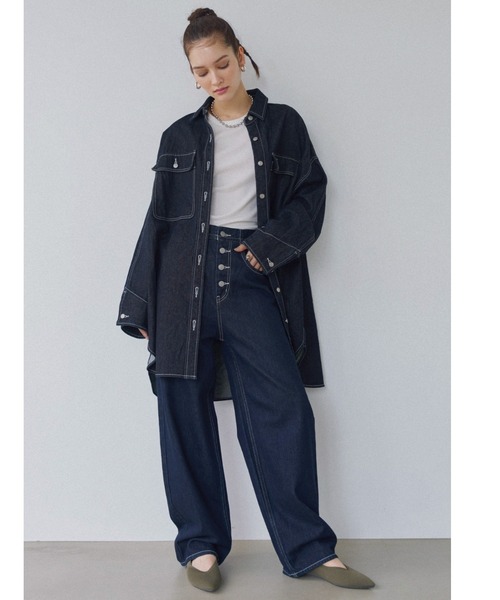「ALEXIA STAM」 デニムパンツ 0 ライトブルー レディース_画像8