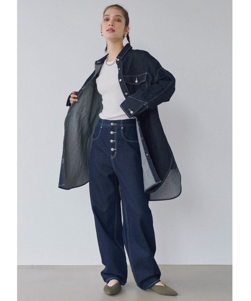 「ALEXIA STAM」 デニムパンツ 0 ライトブルー レディース_画像9