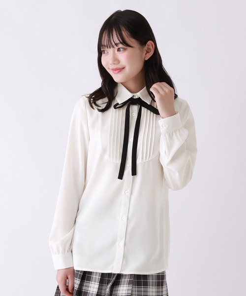 repipi armario 2024 ブレザー上下セット、ブラウス、 repipi armario（レピピアルマリオ） 「KIDS」長袖ブラウス SMALL