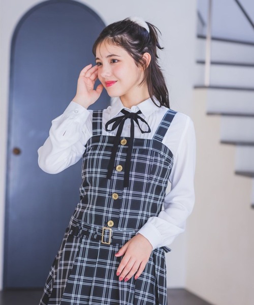 「repipi armario」 「KIDS」長袖ブラウス SMALL ホワイト キッズ_画像4