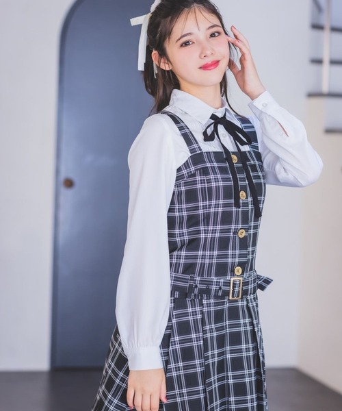 「repipi armario」 「KIDS」長袖ブラウス SMALL ホワイト キッズ_画像6