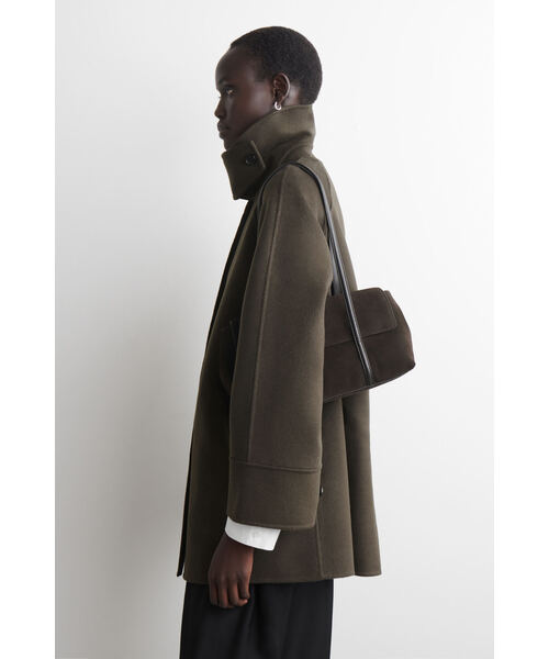 【美品】COS Folio Bag - ダークブラウン ショルダーバッグ COS（コス） ショルダーバッグ ONESIZE ブラウン系その他 レディース