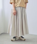 ロング スカート 「イージーケア・接触冷感」ギ...の詳細画像1