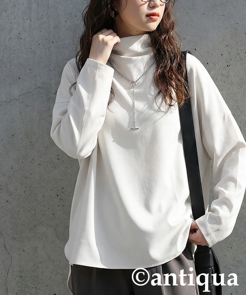 「antiqua」 長袖ブラウス ONESIZE ブラック レディース_画像9