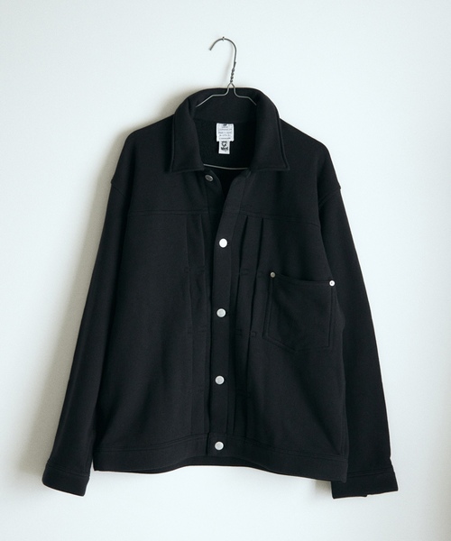 「LOOPWHEELER」 長袖Tシャツ LARGE ブラック メンズ_画像4