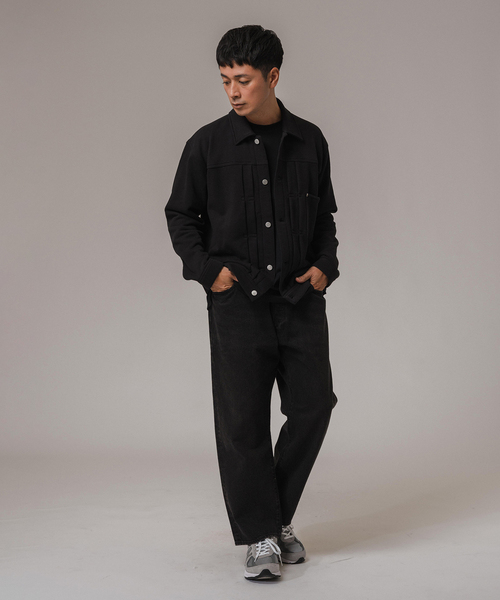 「LOOPWHEELER」 長袖Tシャツ LARGE ブラック メンズ_画像8