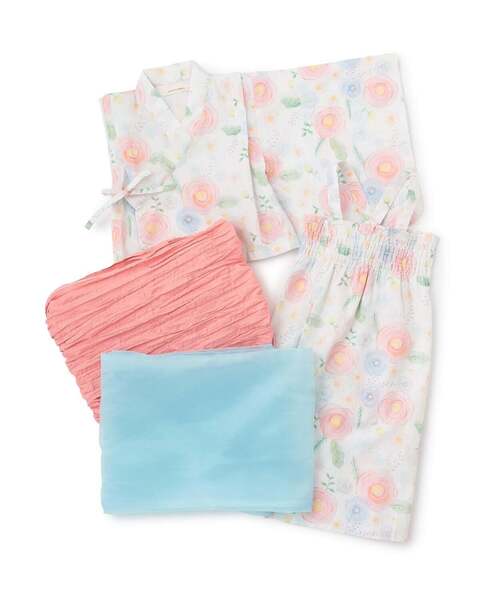 浴衣 花柄浴衣セット キッズ 子供 女の子_5