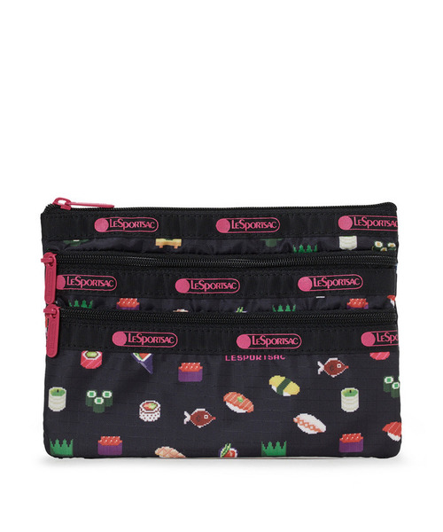 LeSportsac（レスポートサック） ポーチ 3ZIP COSMETIC ヘイ！オマチ