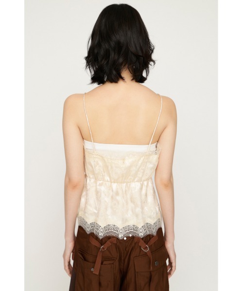 SLY（スライ） キャミソール JQ SATIN LACE CAMI TOPS ジャガード