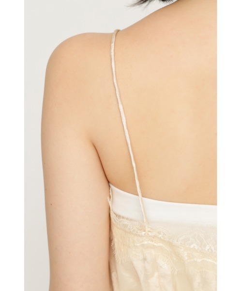 SLY（スライ） キャミソール JQ SATIN LACE CAMI TOPS ジャガード