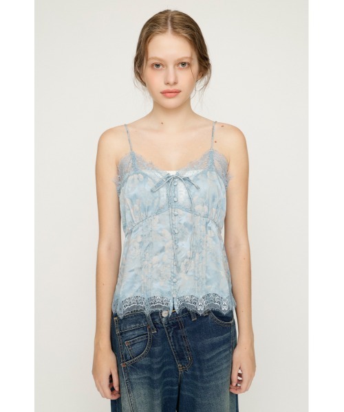 SLY（スライ） キャミソール JQ SATIN LACE CAMI TOPS ジャガード