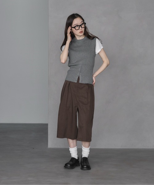 「feepur」 フラットサンダル 24.5 ブラック レディース_画像2