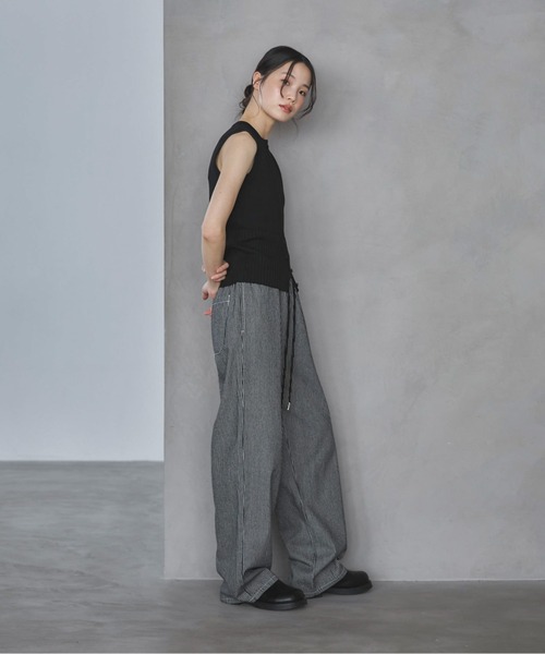 「feepur」 フラットサンダル 24.5 ブラック レディース_画像8