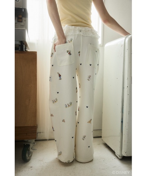 ワイドパンツ スウェットパンツ ジャージ MD PALS ALLOVER SW パンツ レディース