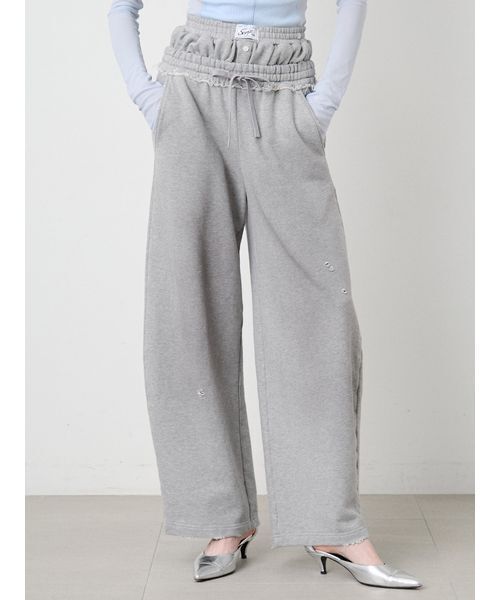「SORIN」 スウェットパンツ 36 グレー レディース_画像2
