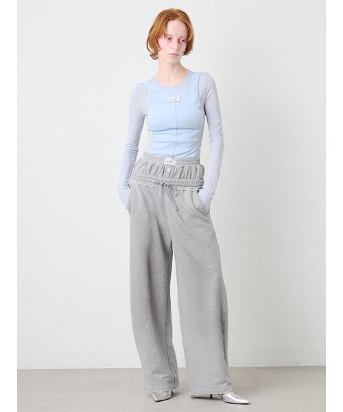 「SORIN」 スウェットパンツ 36 グレー レディース_画像5