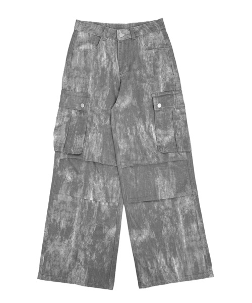 「FOLLOWIN」 カーゴパンツ LARGE グレー レディース_画像2