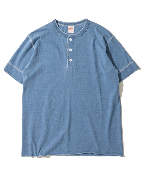 「Healthknit」 半袖Tシャツ LARGE ダークインディゴブルー メンズ_画像2