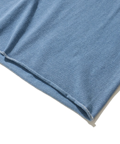 「Healthknit」 半袖Tシャツ LARGE ダークインディゴブルー メンズ_画像7
